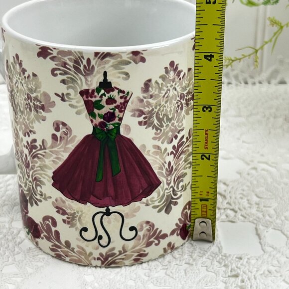 Lady Jayne Ceramic Coffee Mug 16 Oz Red Dress - Picture 11 of 11